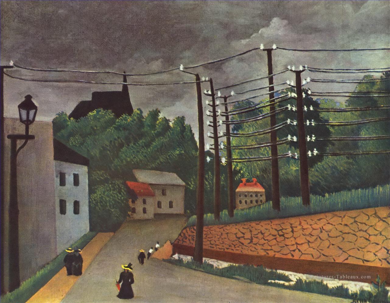 vue de Malakoff hauts de Seine 1903 Henri Rousseau post impressionnisme Naive primitivisme Peintures à l'huile